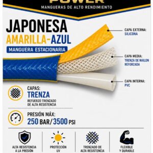 Manguera de pulverización trenzada estilo japonés UHLTRA POWER, SKU IMP36570