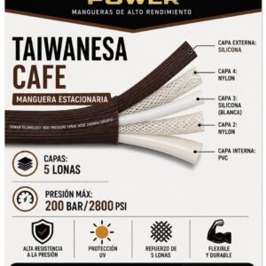 Manguera de fumigación UHLTRA POWER estilo taiwanés de 5 capas, SKU IMP36571